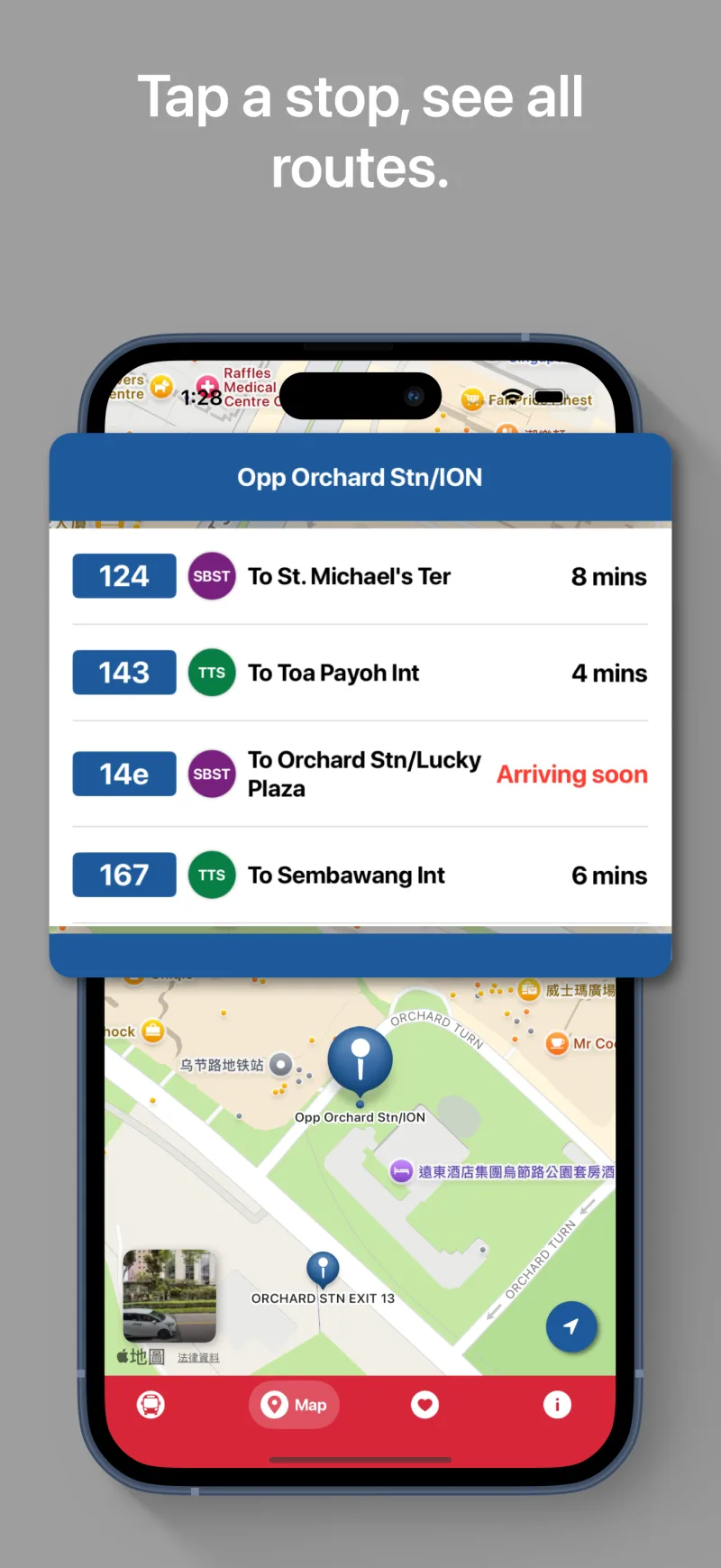 SGBUS nearby stops